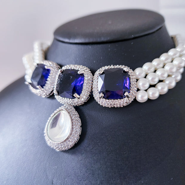 Indigo Choker Set